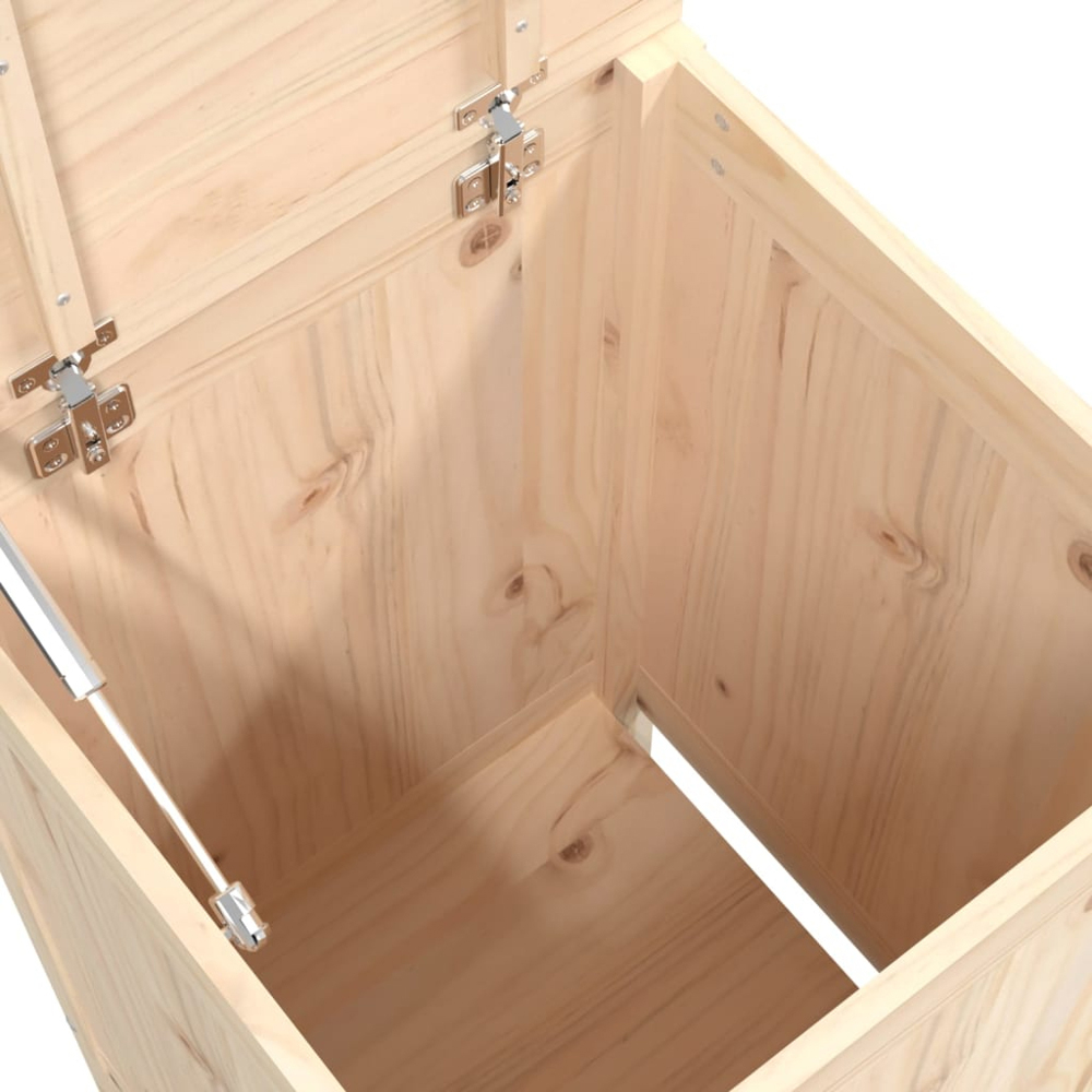 vidaXL Solid Pine Wood Laundry Basket 44 x 44 x 66cm Image 6