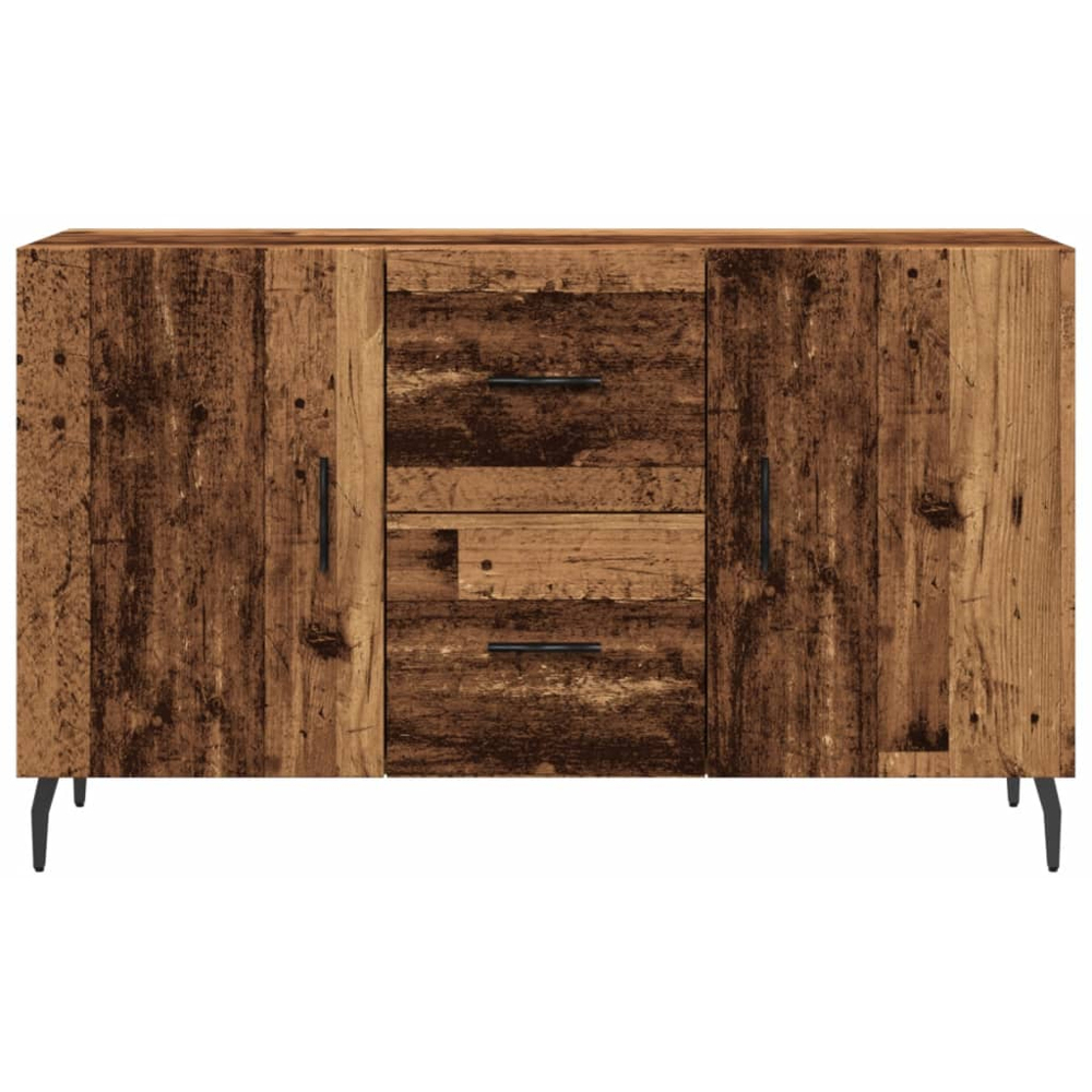 vidaXL 2 Door 2 Drawer Old Wood Wide Sideboard Image 4