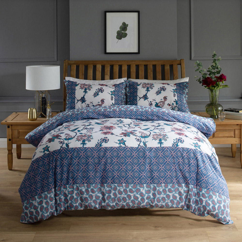 Deyongs Jacobean Double Blue Duvet Set Image 1