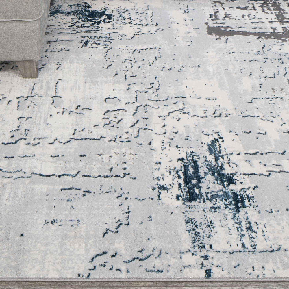 Kukoon Hatton Grace Blue Distressed Rug 120 x 170cm Image 6