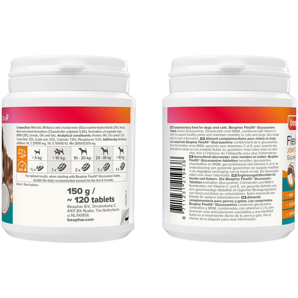 Pack of 120 Flexifit Glucosamine Tablets Image 3
