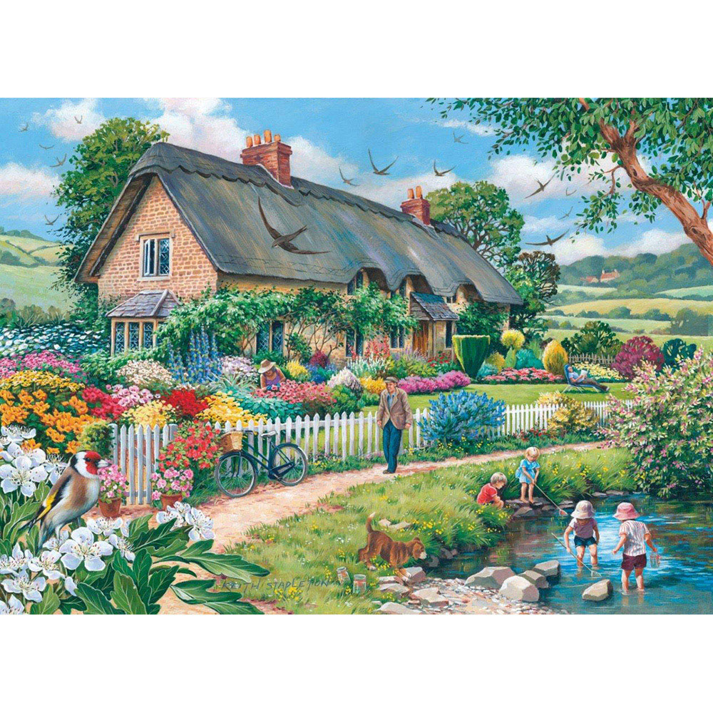 The House of Puzzles Lazy Days 500 Piece Jigsaw Puzzle Image
