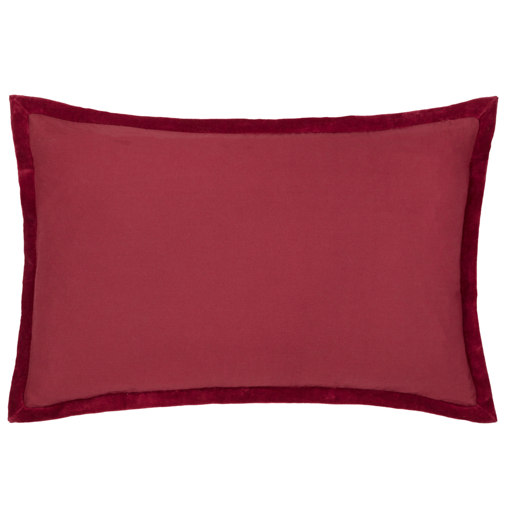 Paoletti Winter Noel Applique Red Velvet Cushion 40 x 60cm Image 5