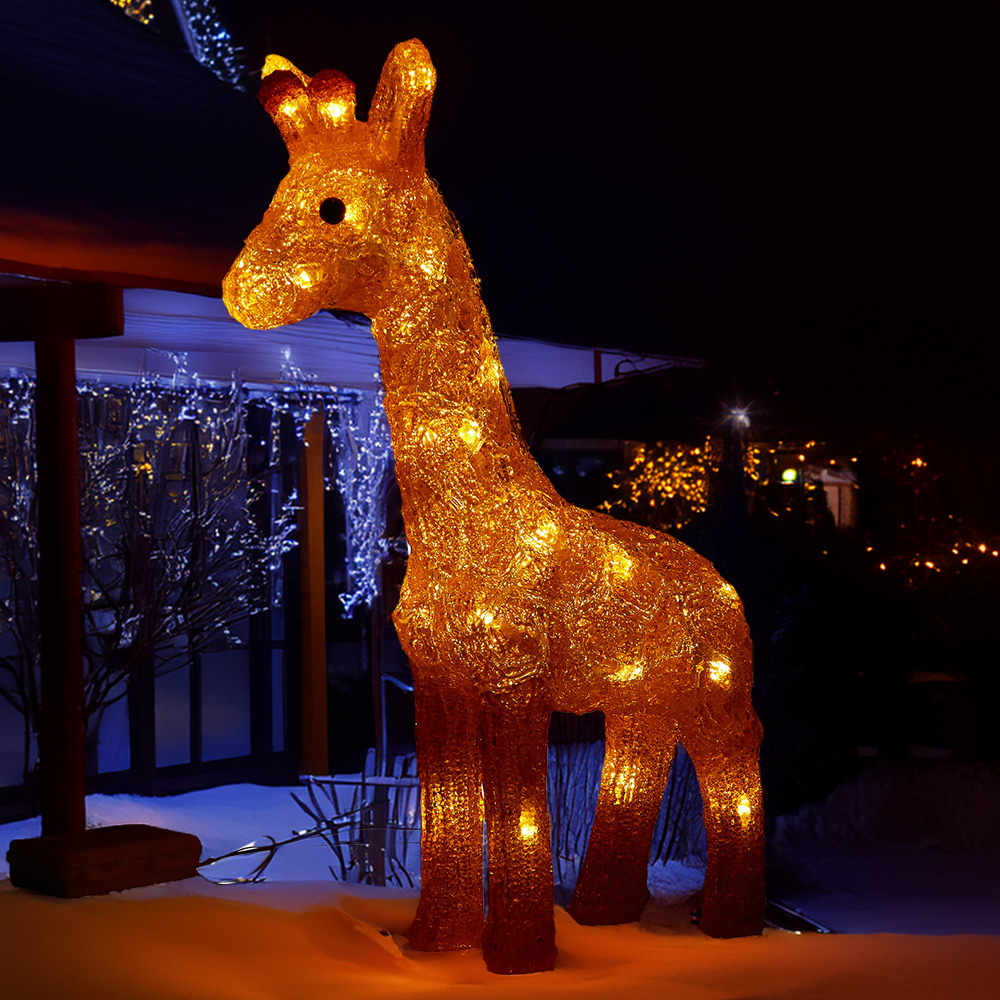 Acrylic Giraffe Light - Orange Image 1