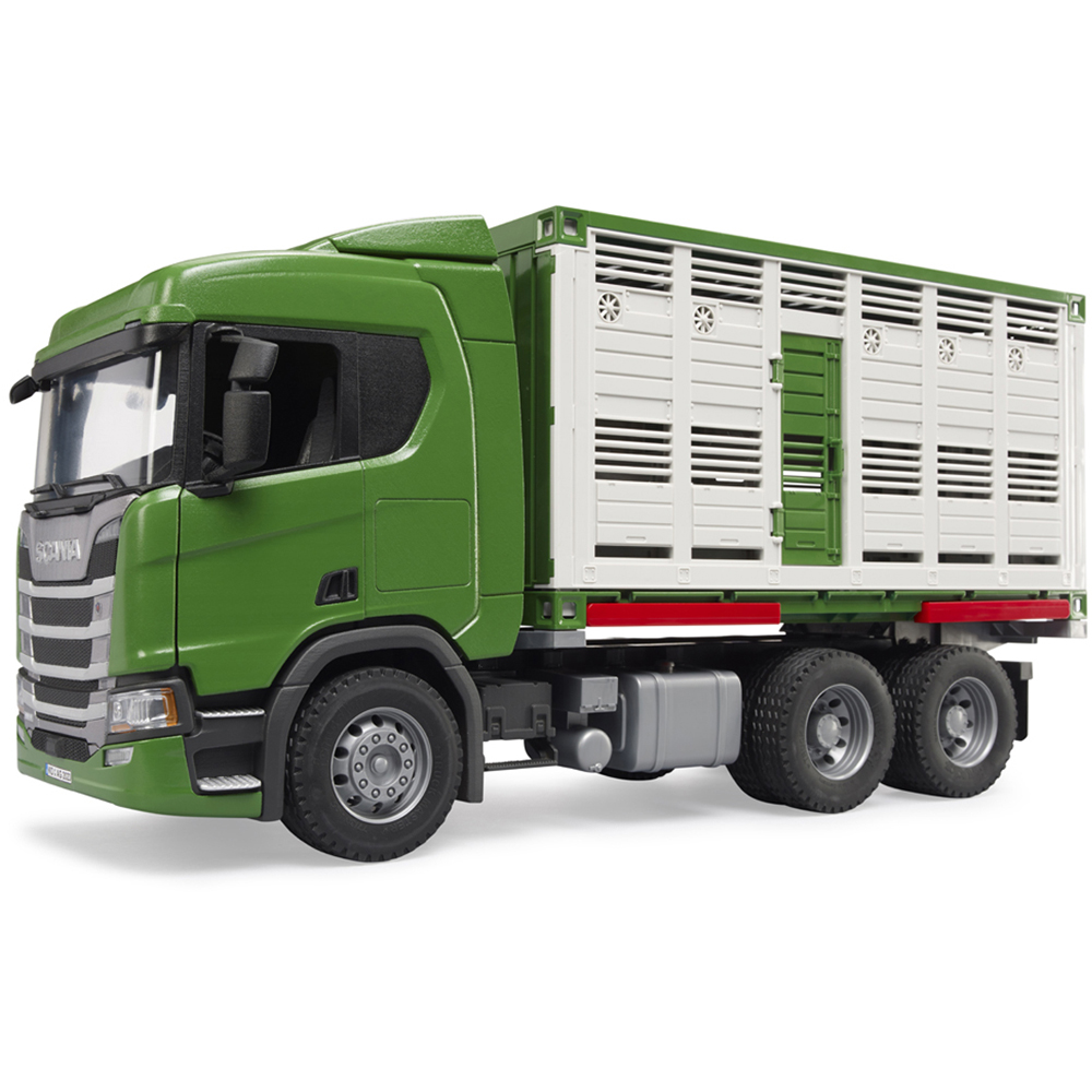 Bruder Kids Scania Super 560R Cattle Transportation Truck with Cattle Playset Model Image 2