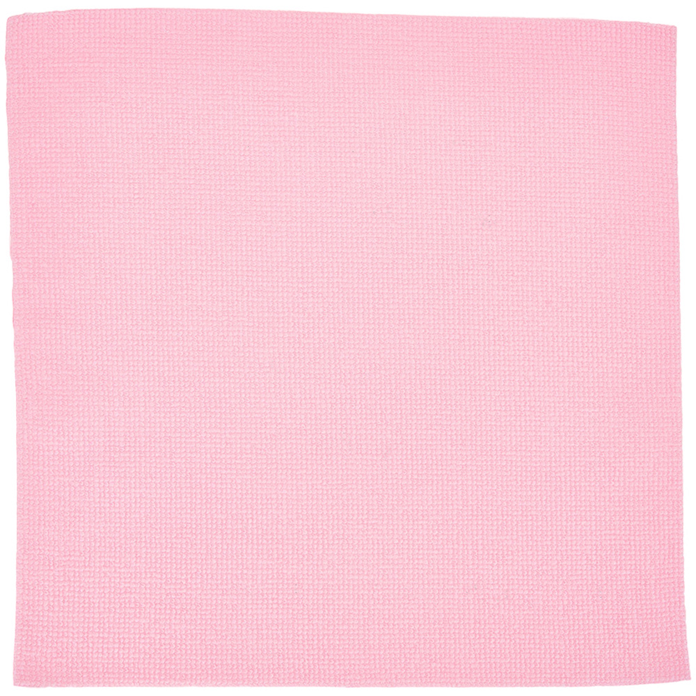 Living and Home Pink Multifunctional Reusable Microfibre Cloth Cleaning Towel 20 Pack Image 4