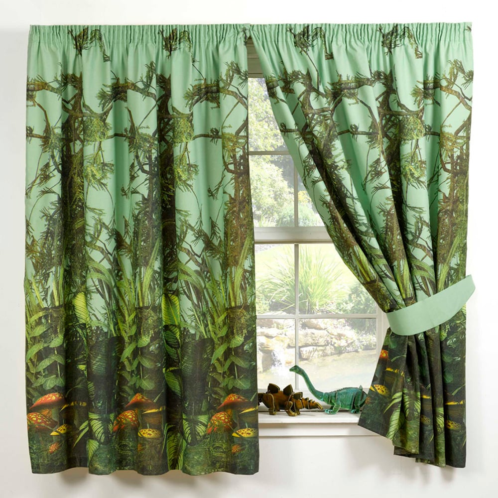 Rapport Home T Rex Multicolour Curtains 167 x 183cm Image