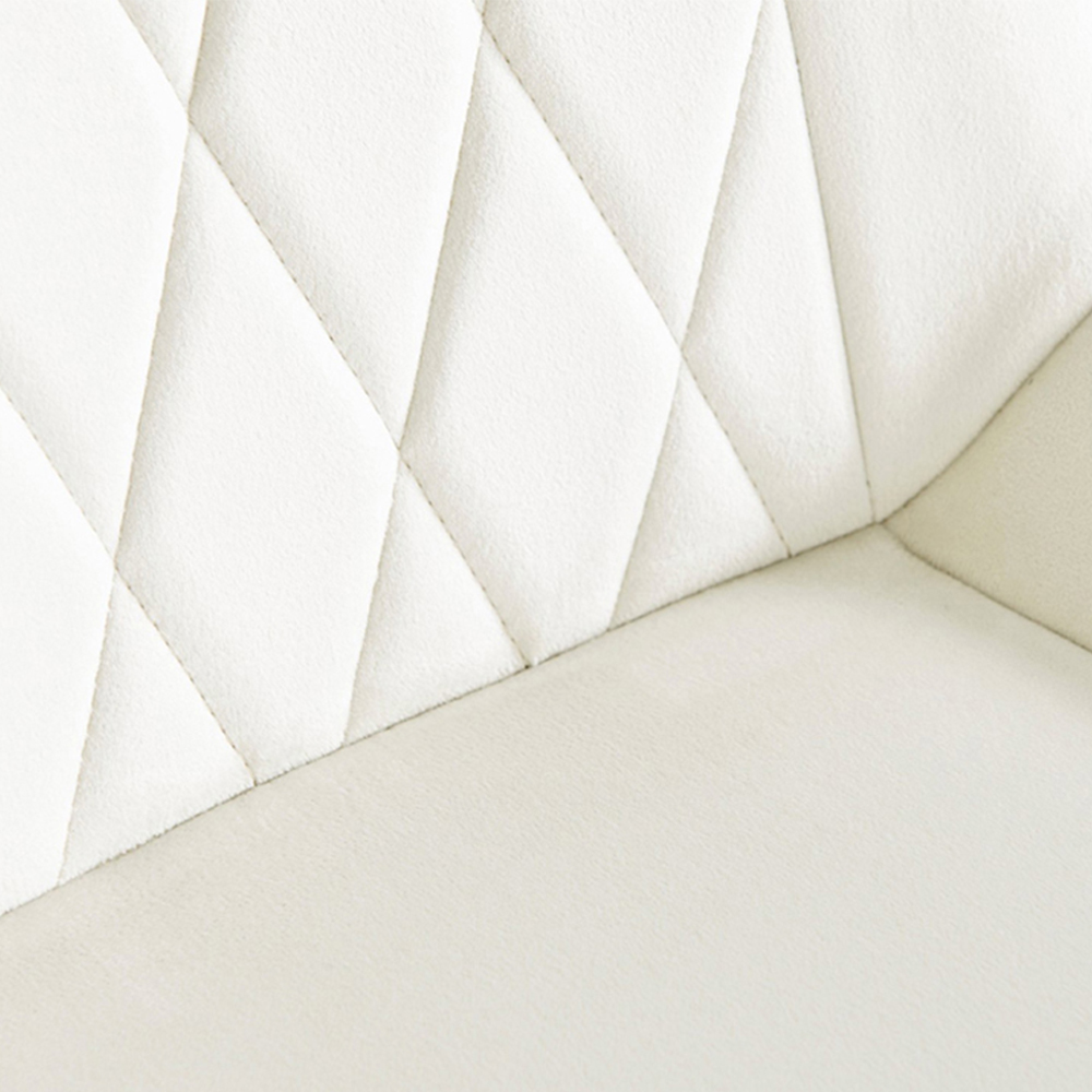 Furniturebox Molini Cesano 6 Seater Dining Set Black Gloss and Cream Image 7