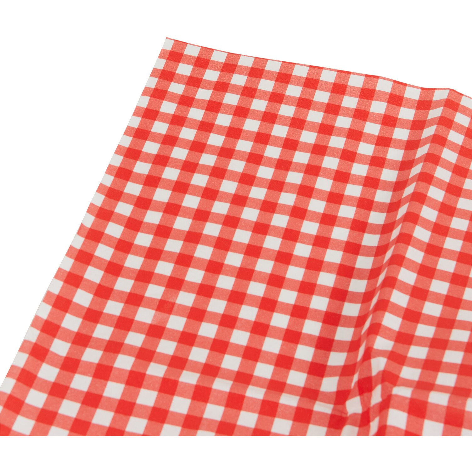 Gingham Table Cover - Red and White Image 3