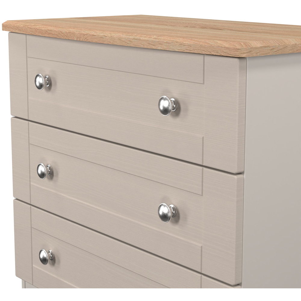 Crowndale Sussex 3 Drawer Kashmir Ash and Bardolino Oak Chest of Drawers Ready Assembled Image 6