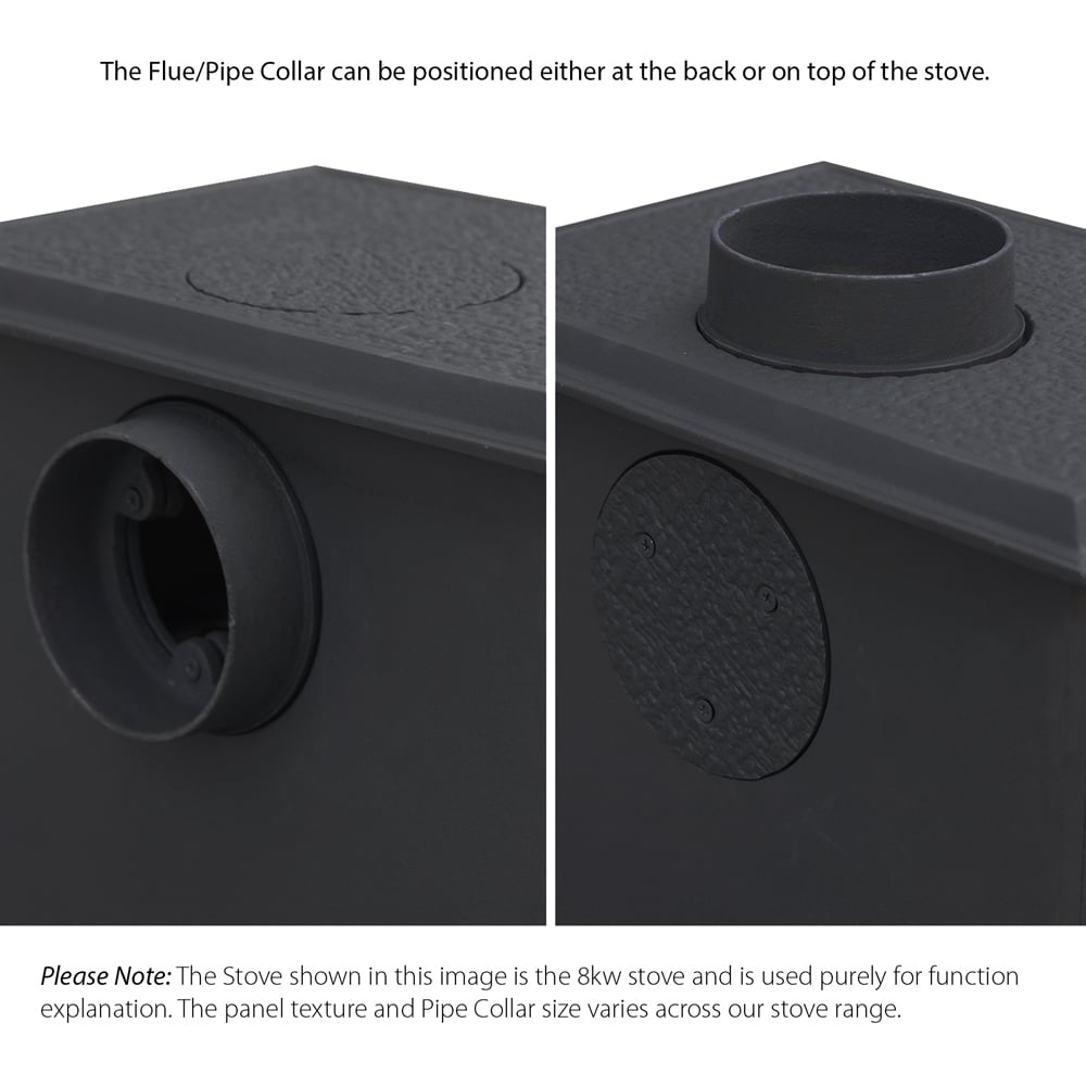 RoyalFire Cast Iron Multifuel Burning Stove 5kW with Firewood Starter Kit Image 6