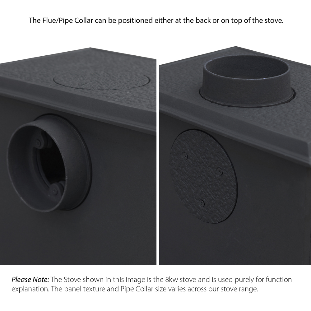 RoyalFire Cast Iron Multifuel Stove 4.5kW with Firewood Starter Kit Image 6