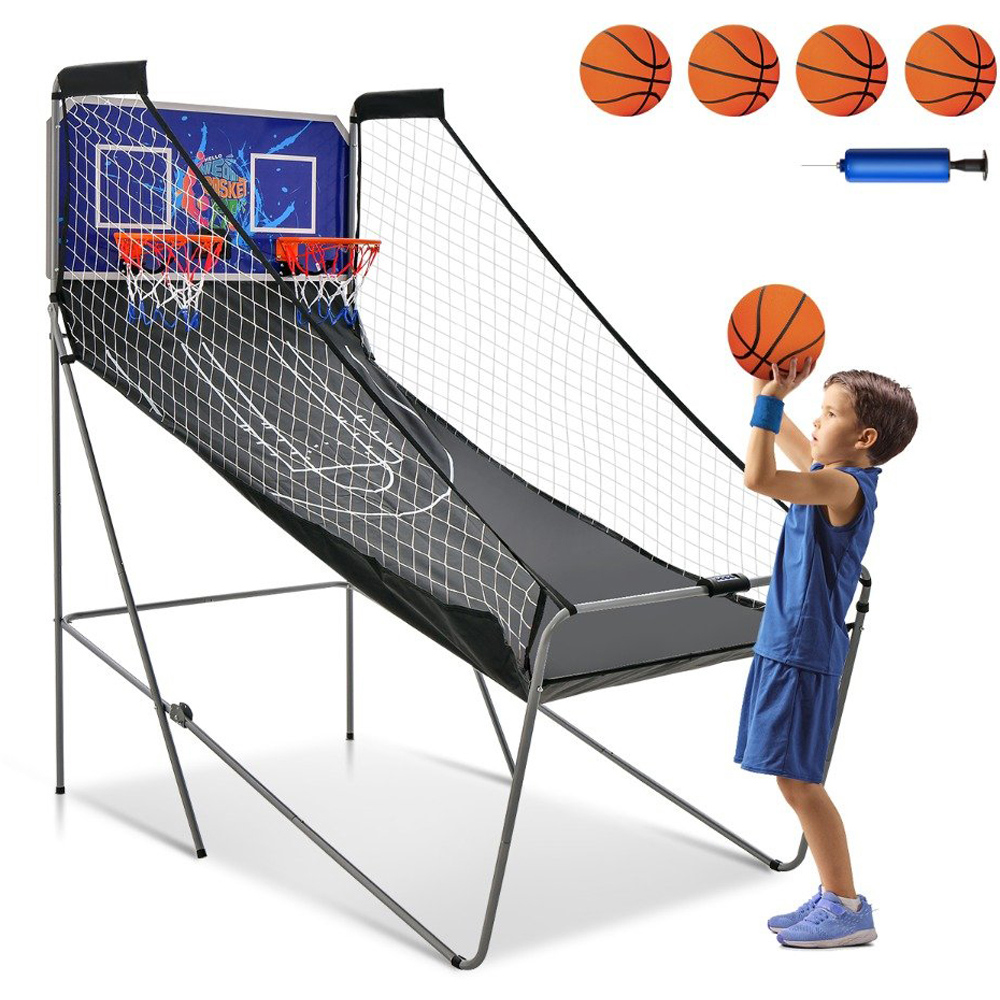 Costway Navy Foldable Basketball Arcade Game Image 3