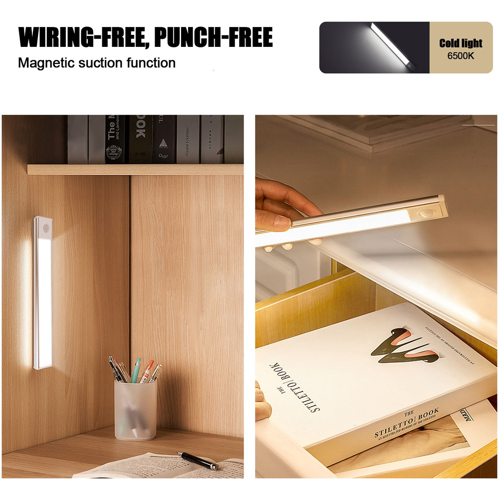 ExtraStar 2 Pack 1W Rechargeable Smart Sensor Daylight Wardrobe Cabinet Light Image 3