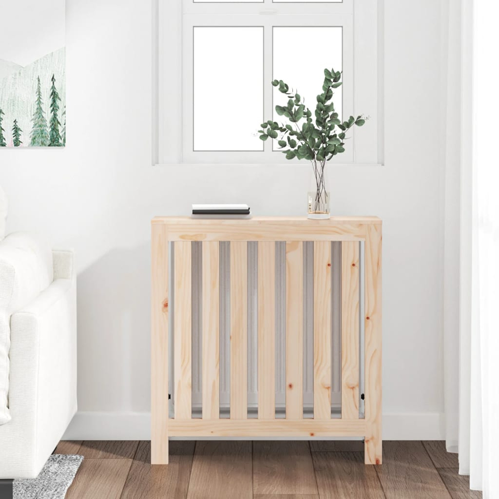 vidaXL Natural Pine Wood Radiator Cover 840 x 795mm Image 2