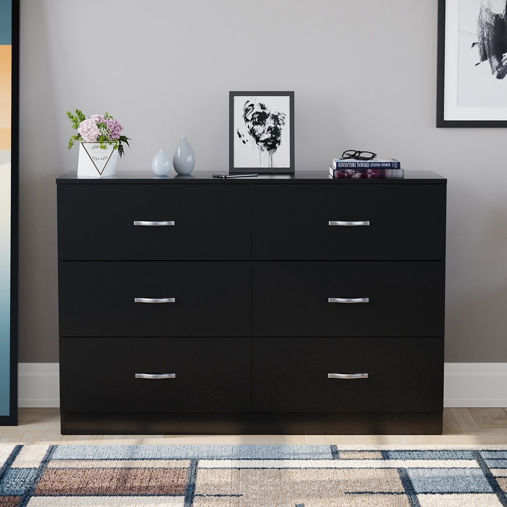 VIDA DESIGNS Riano Black 3 Piece Bedroom Furniture Set Image 3