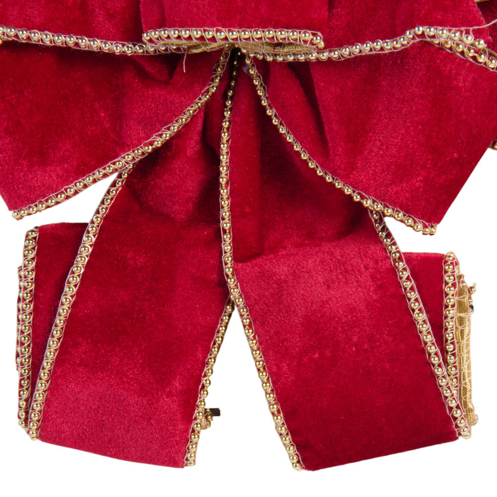 Deep Red Festive Corsage Image 2