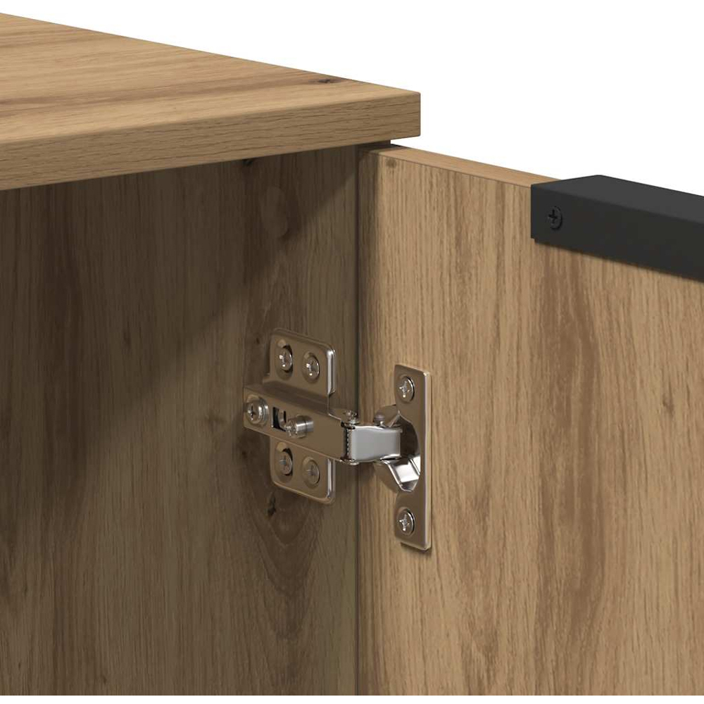 vidaXL 2 Door 2 Shelf Artisan Oak Sideboard Image 8