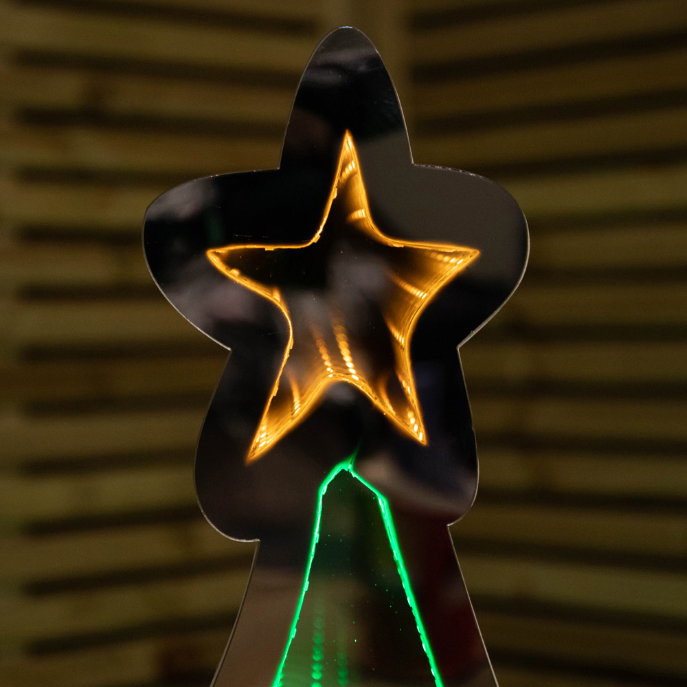 Samuel Alexander Multicolour LED Light Up Christmas Tree Infinity Xmas Decoration 4ft Image 5