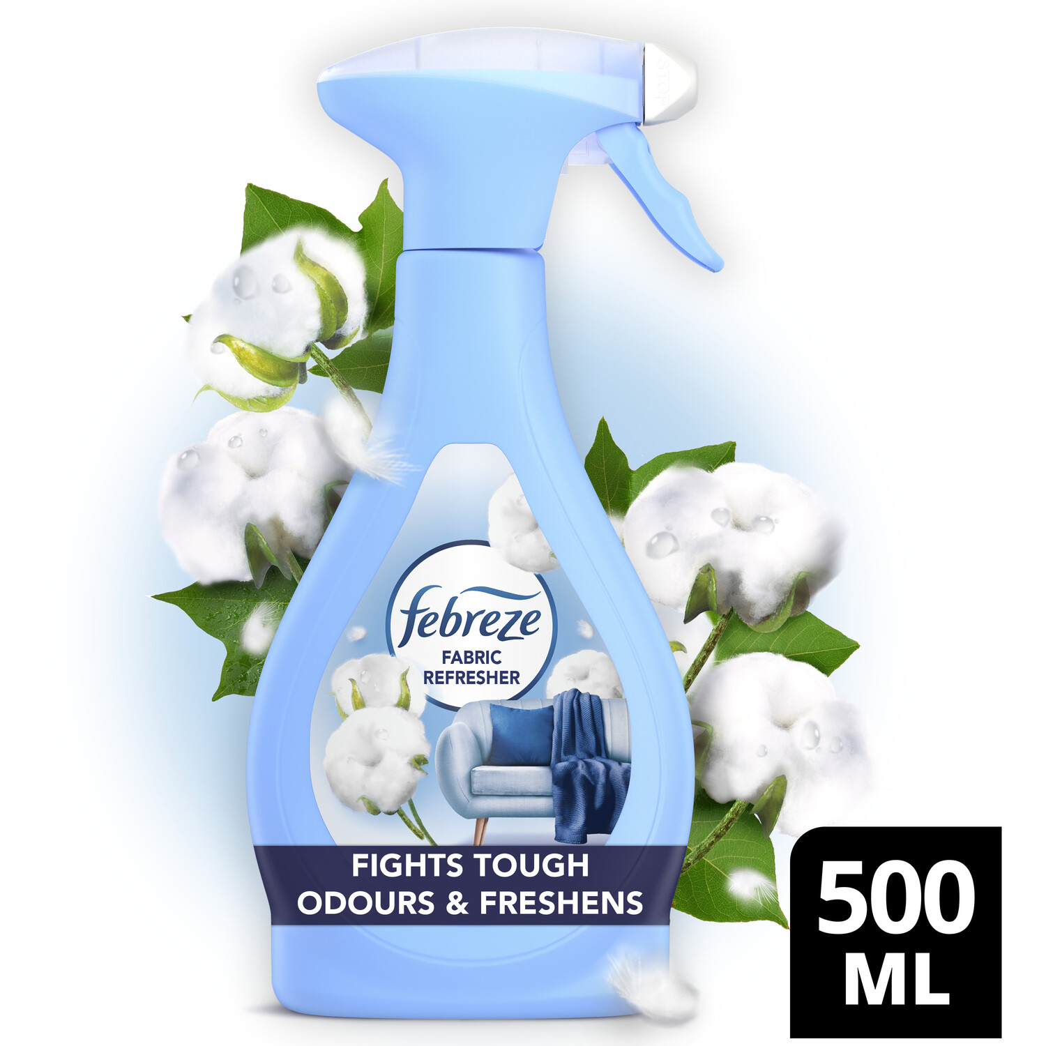 Febreze Fabric Freshener Spray 500ml Cotton Fresh Image 2