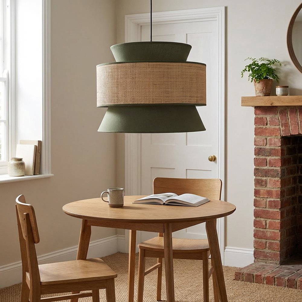 Berkley Pendant - Green and Natural Image 5