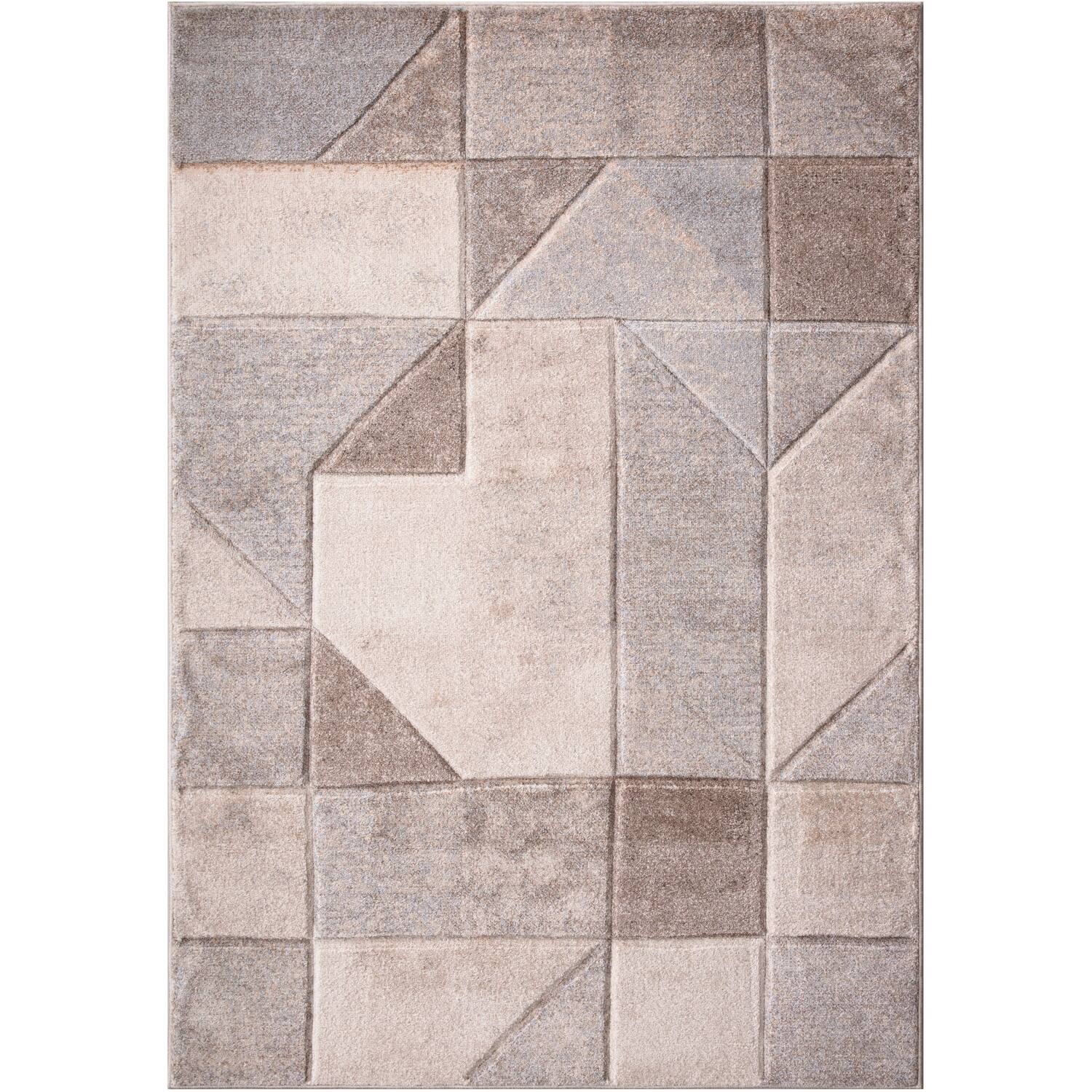 Retro Edge Rug - Natural / 120cm Image 1