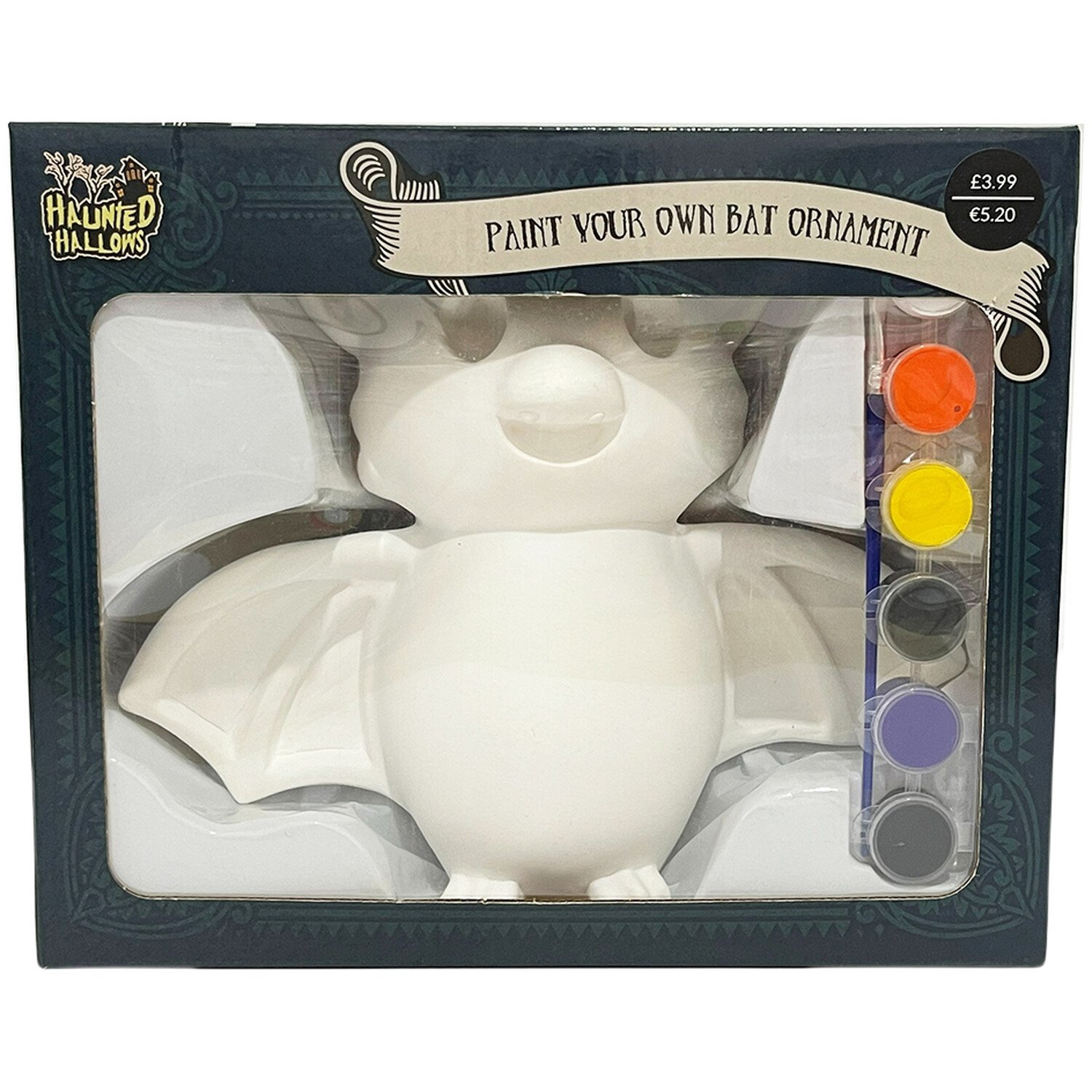 Paint Your Own Bat Ornament White Image 1