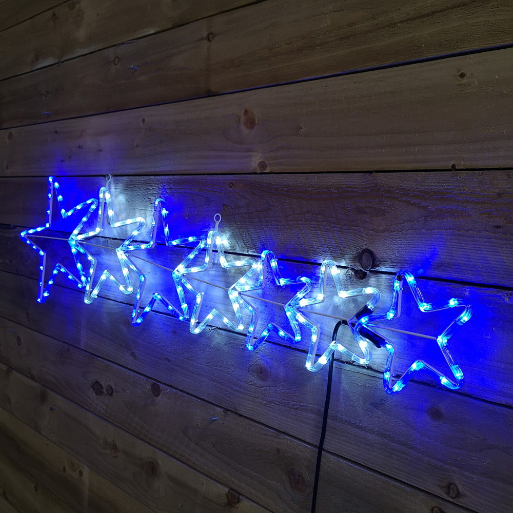 Samuel Alexander 7 Star Silhouette LED Rope Light Christmas Decoration 120cm Image 6