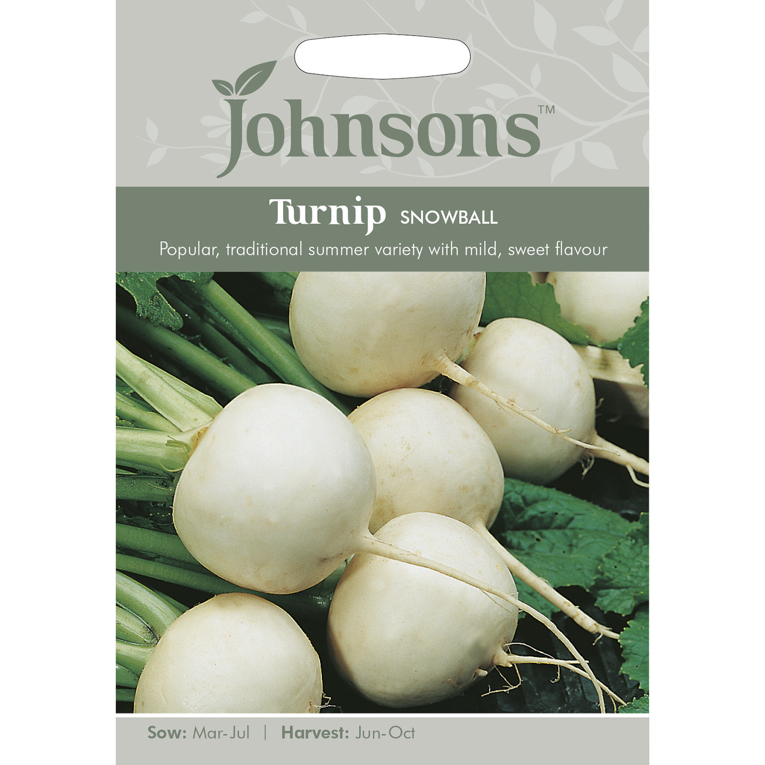 Pack of Snowball Turnip Seeds Image 1