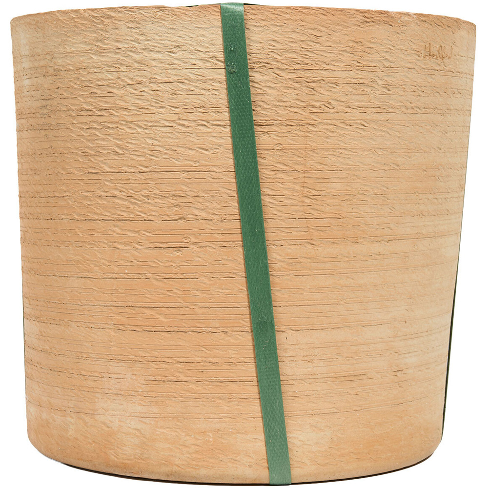Set of 2 Cylinder Plant Pots Natural Image 1