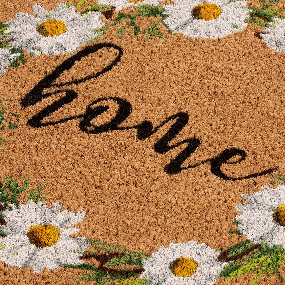Astley Natural Daisy and Home Coir Doormat 75 x 45cm Image 2