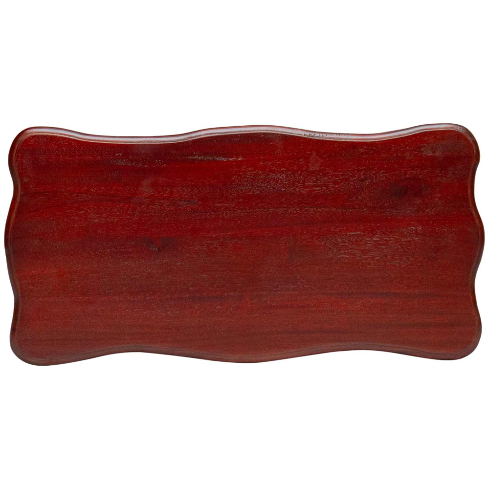 vidaXL 2 Drawer Dark Brown Solid Mahogany Wood Side Table Image 3