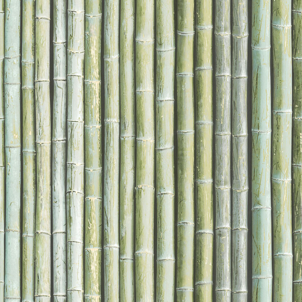 Galerie Organic Textures Bamboo Green Wallpaper Image 1