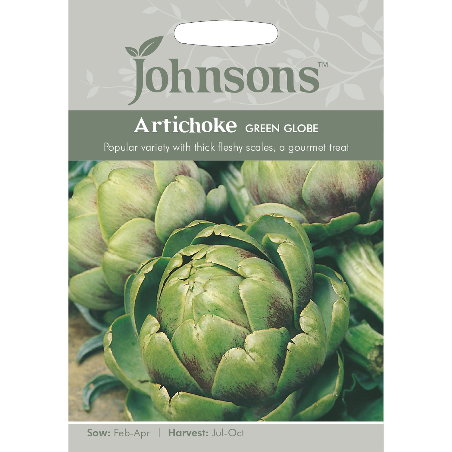 Johnsons Artichoke Green Globe Seeds Image 1