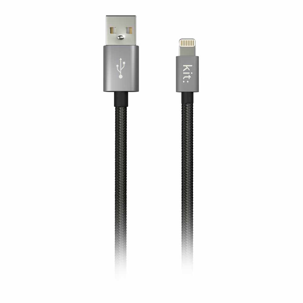 Kit Premium Lightning Cable 1m Grey Image 2
