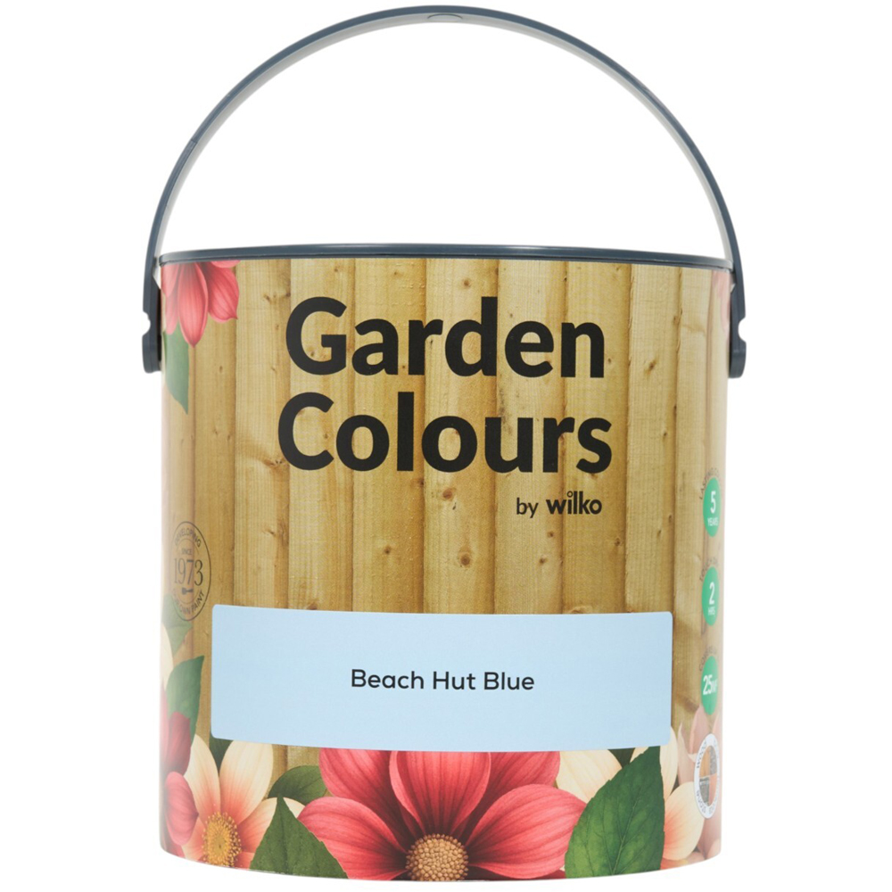 Wilko Garden Colours Beach Hut Blue Wood Paint 2.5L Image 12