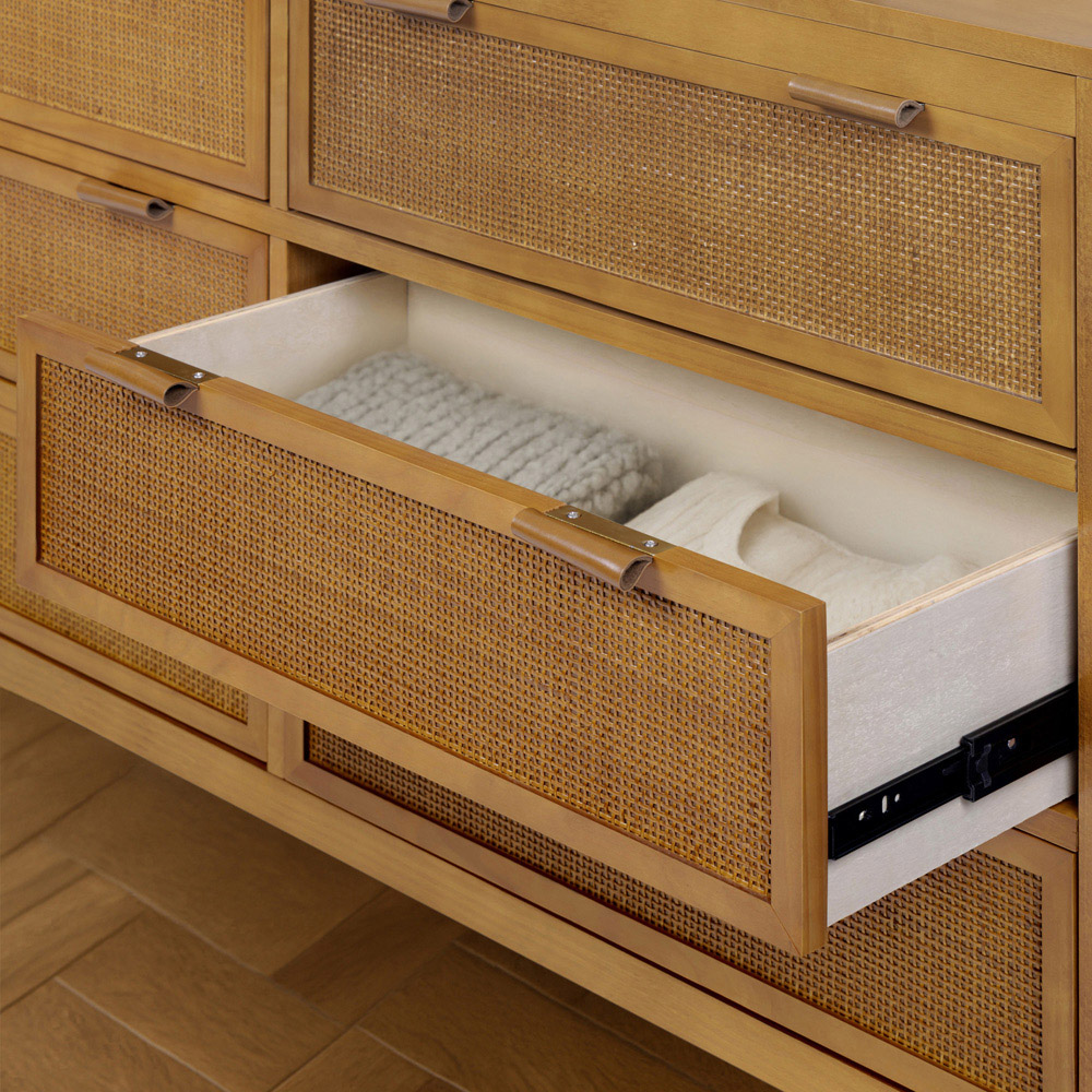 Teamson Home Hatteras 6 Drawer Natural Dresser Image 5