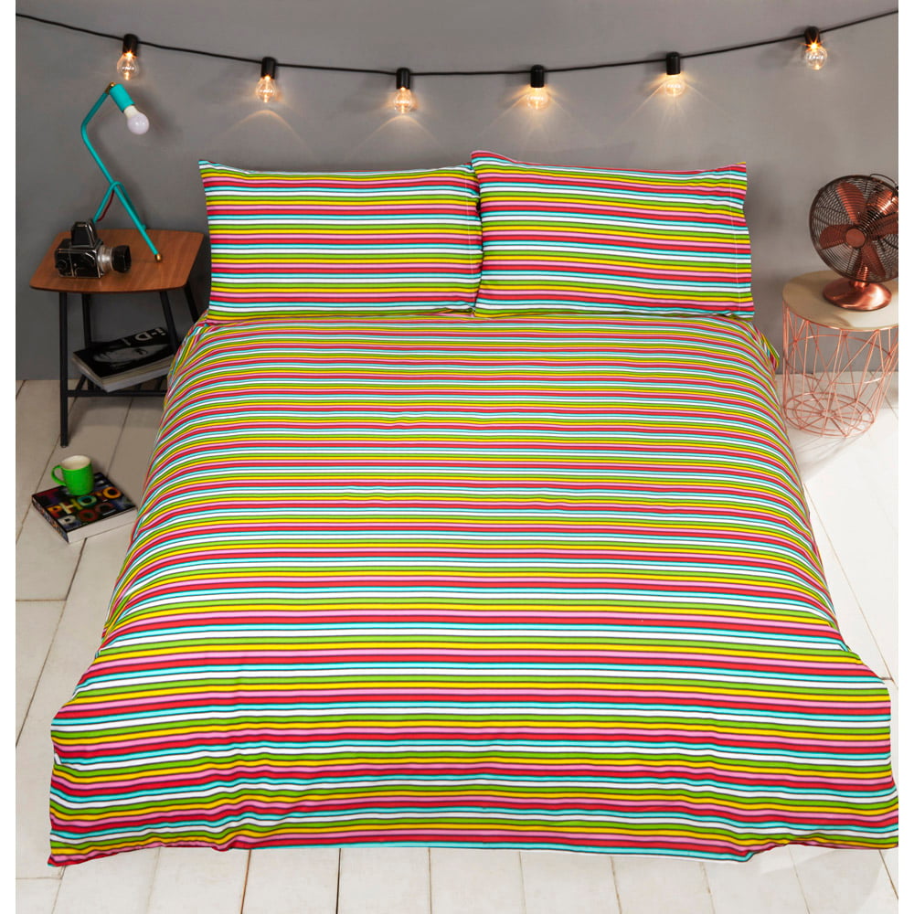 Rapport King Size Multicolour Home Be Happy Duvet Set Image 3