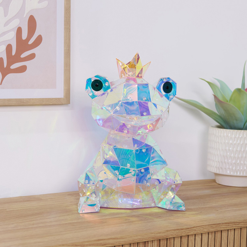 Crystal Effect Iridescent Frog Light Image 7