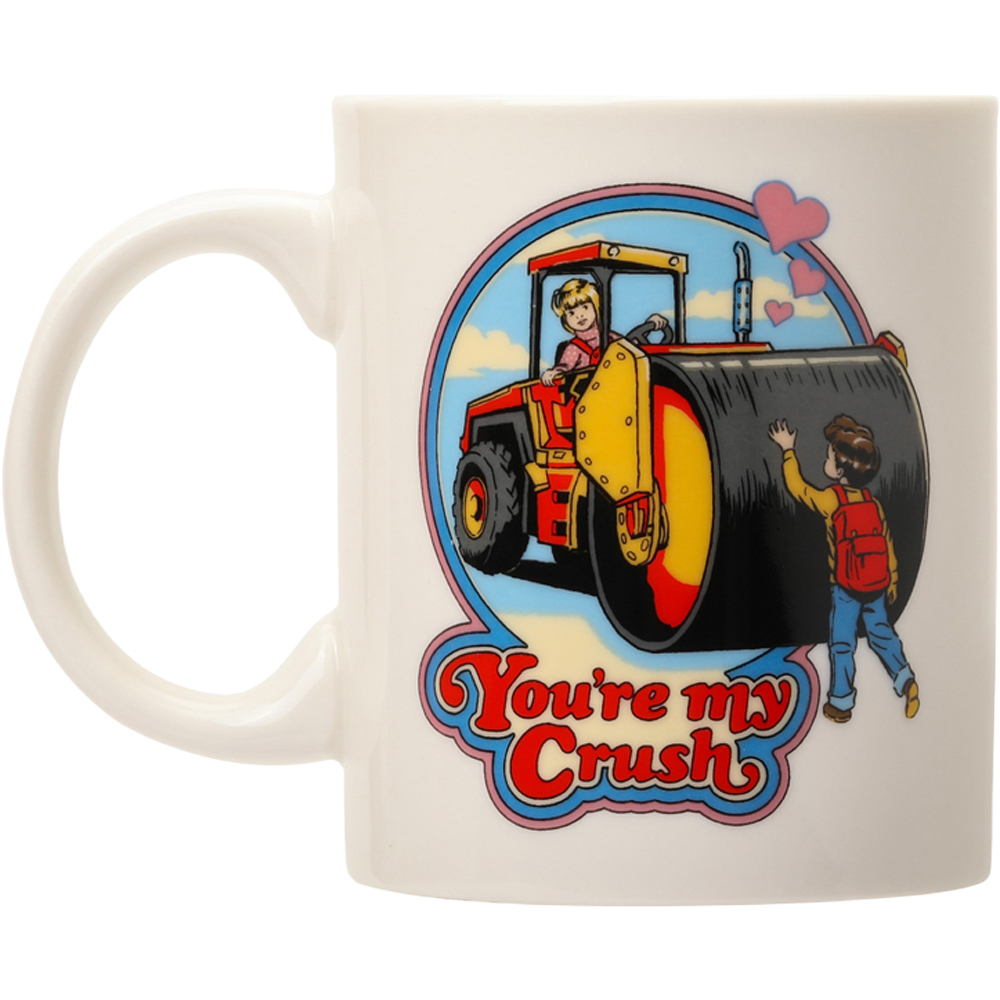 Steve Rhodes You're My Crush Rose and Vanilla Scented Candle with White Mug Image 3