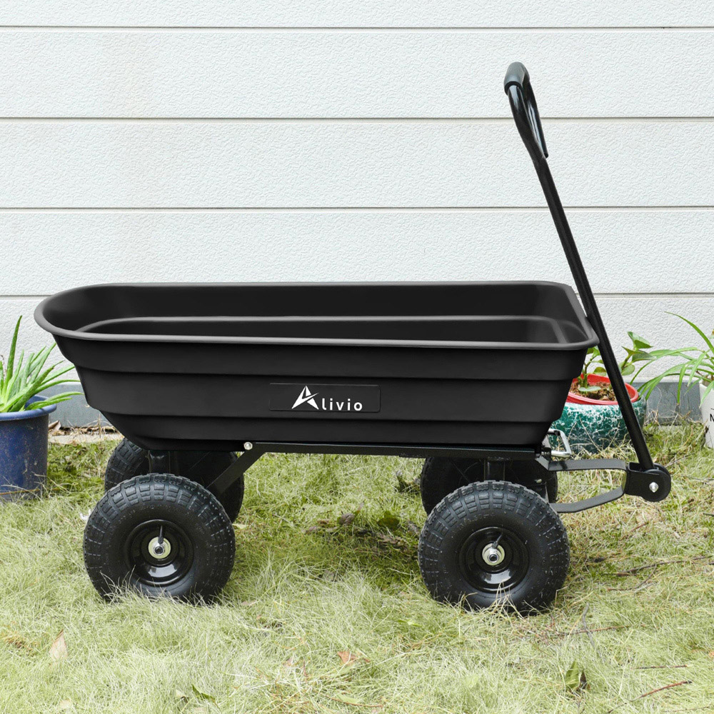 Alivio Heavy Duty Garden Wheelbarrow Cart 75L Image 2