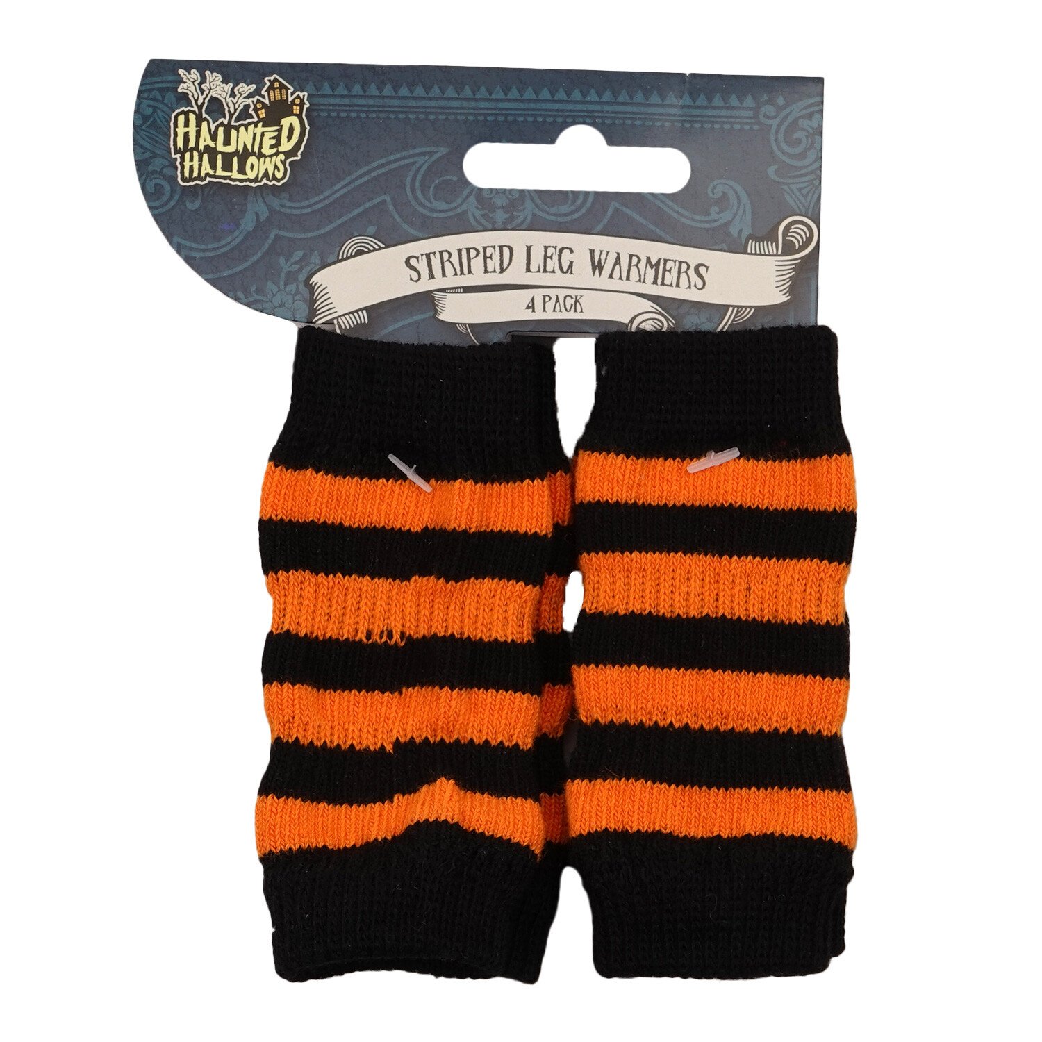 Striped Pet Leg Warmers - Orange Image