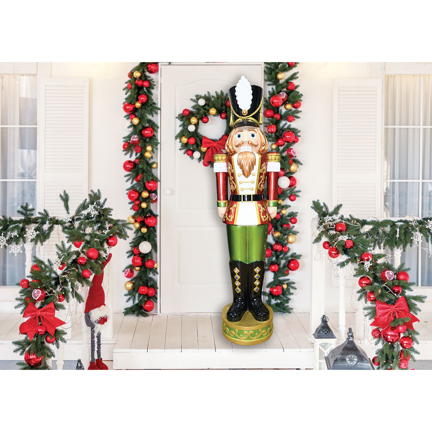 5ft LED Traditional Nutcracker - Red Image 8