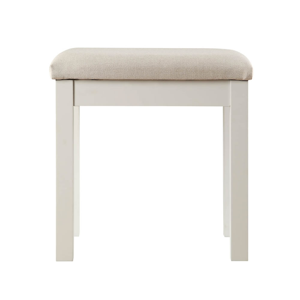 St Ives Grey Dressing Table Stool Image 2