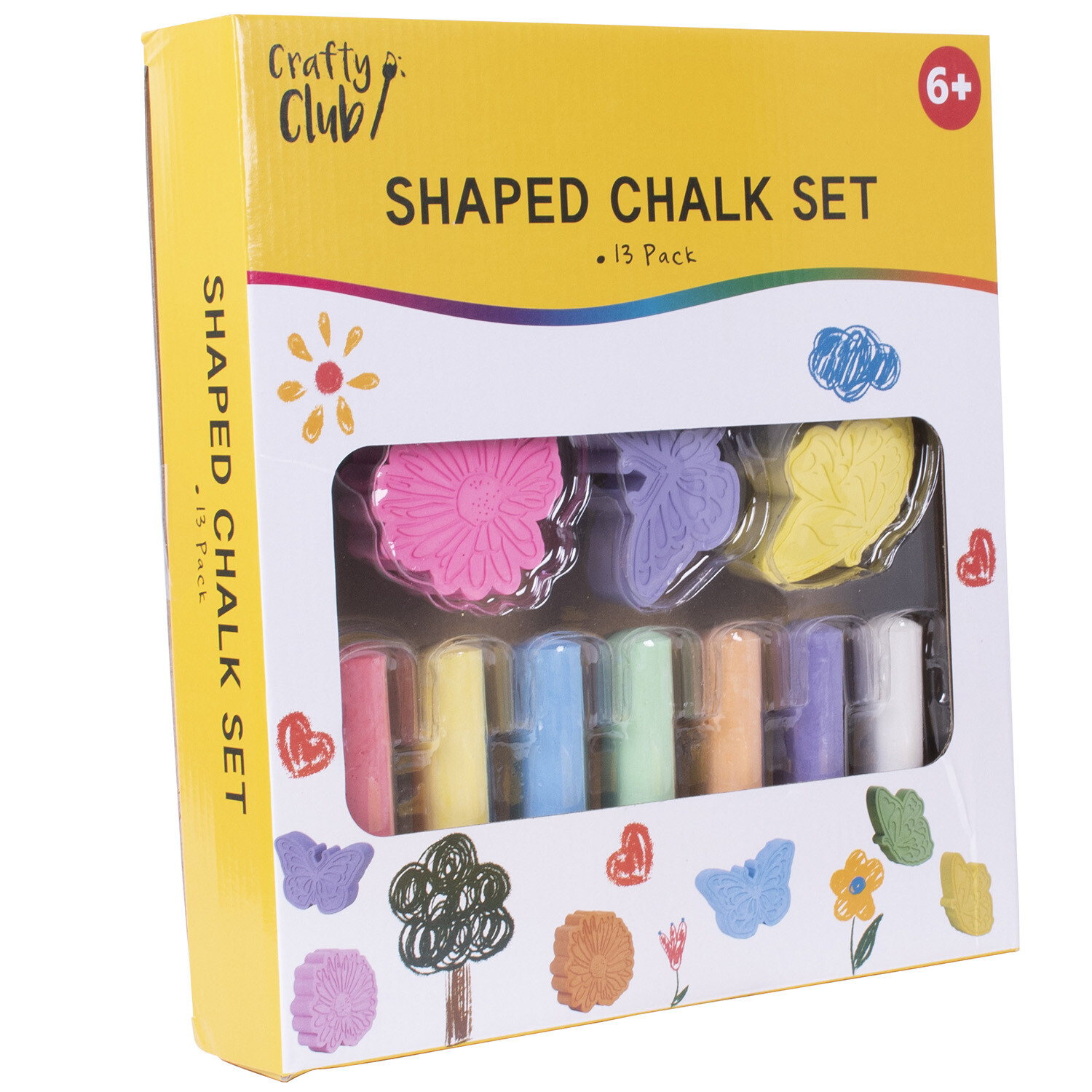 Shaped Chalk Set - Multicolour Image 2
