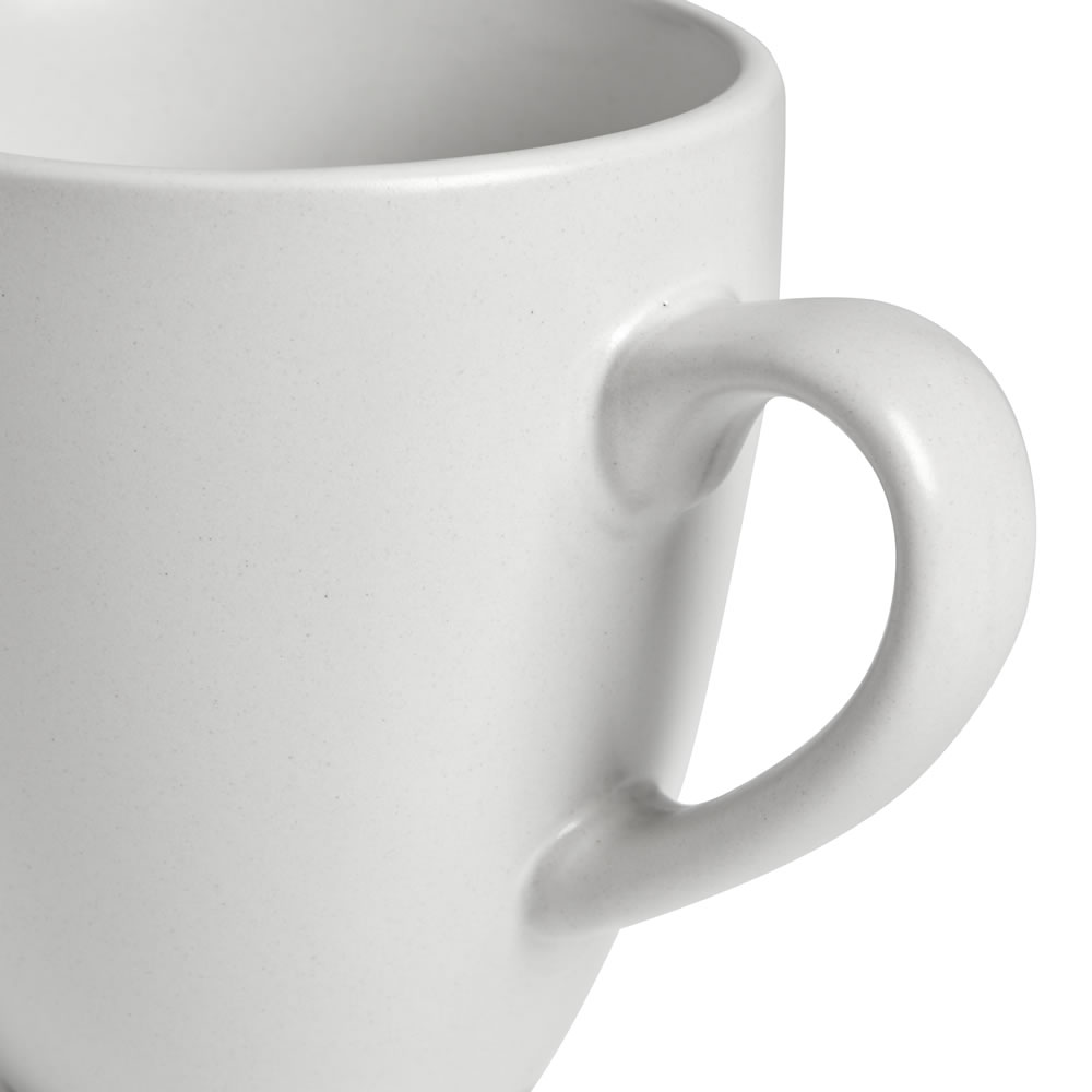 Wilko Cream Ceramic Oval Mug Image 3
