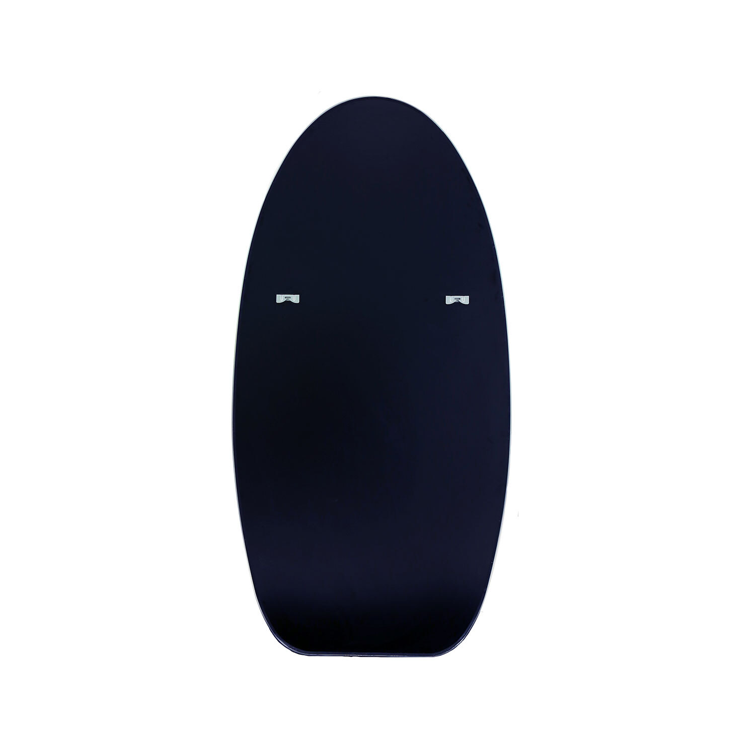 Brushed Long Oval Mirror - Silver Image 7