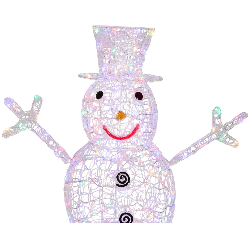 Extra Large Acrylic LED Snowman Decoration White Image 10