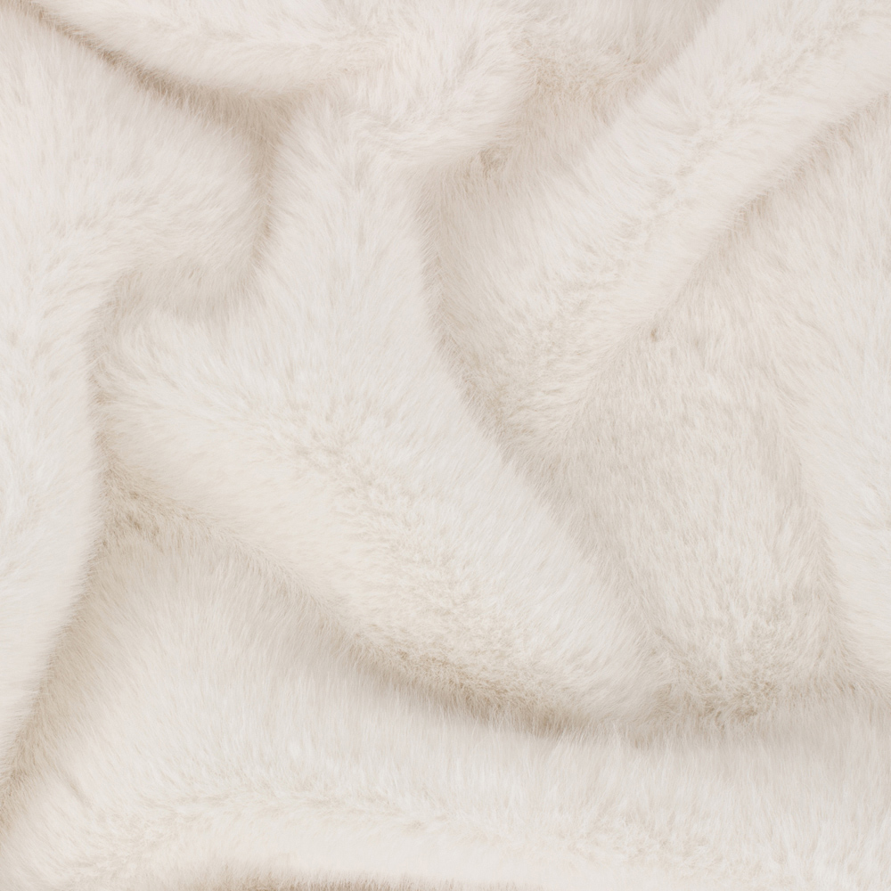 Paoletti Stanza White Faux Fur Throw 130 x 180cm Image 2