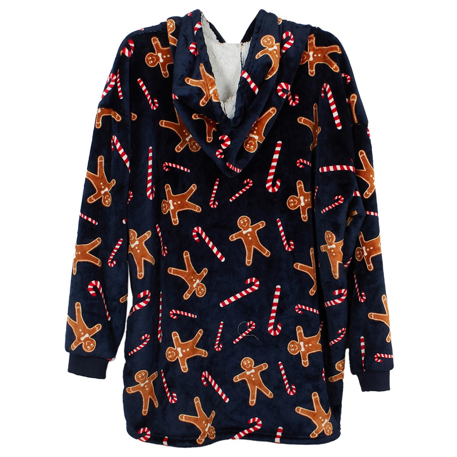 Christmas Sherpa Hoodie - Pink or Black Image 5